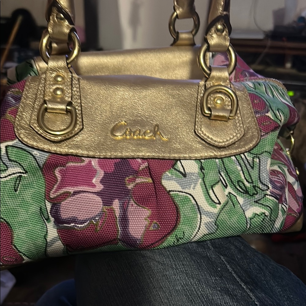 Coach Gold and Multicolor Women's Bag